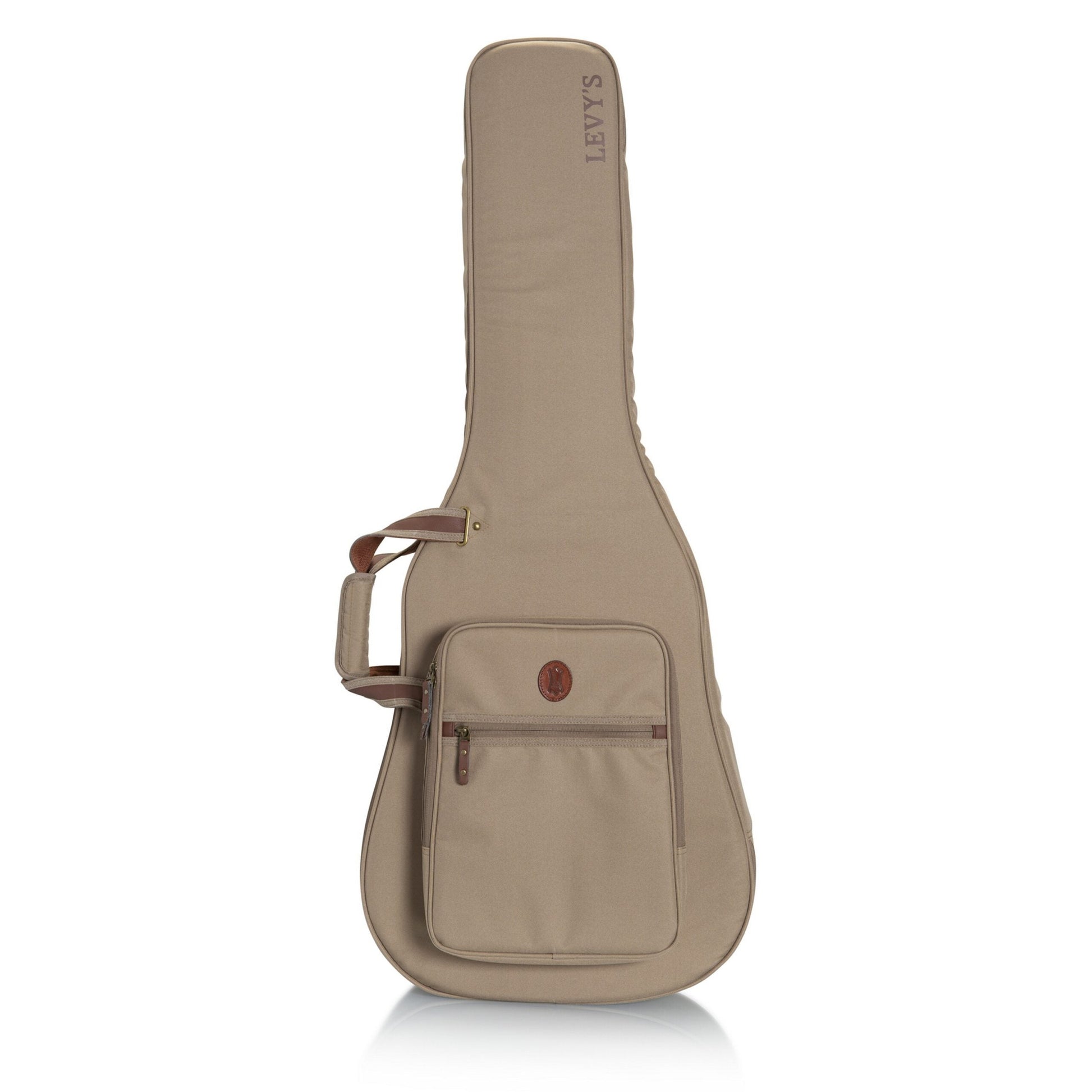  Levy's Deluxe Gig Bag For Dread Guitars, Tan(Levys Lvydreadgb200 Deluxe Gig Bag For Dread Guitars Tan)