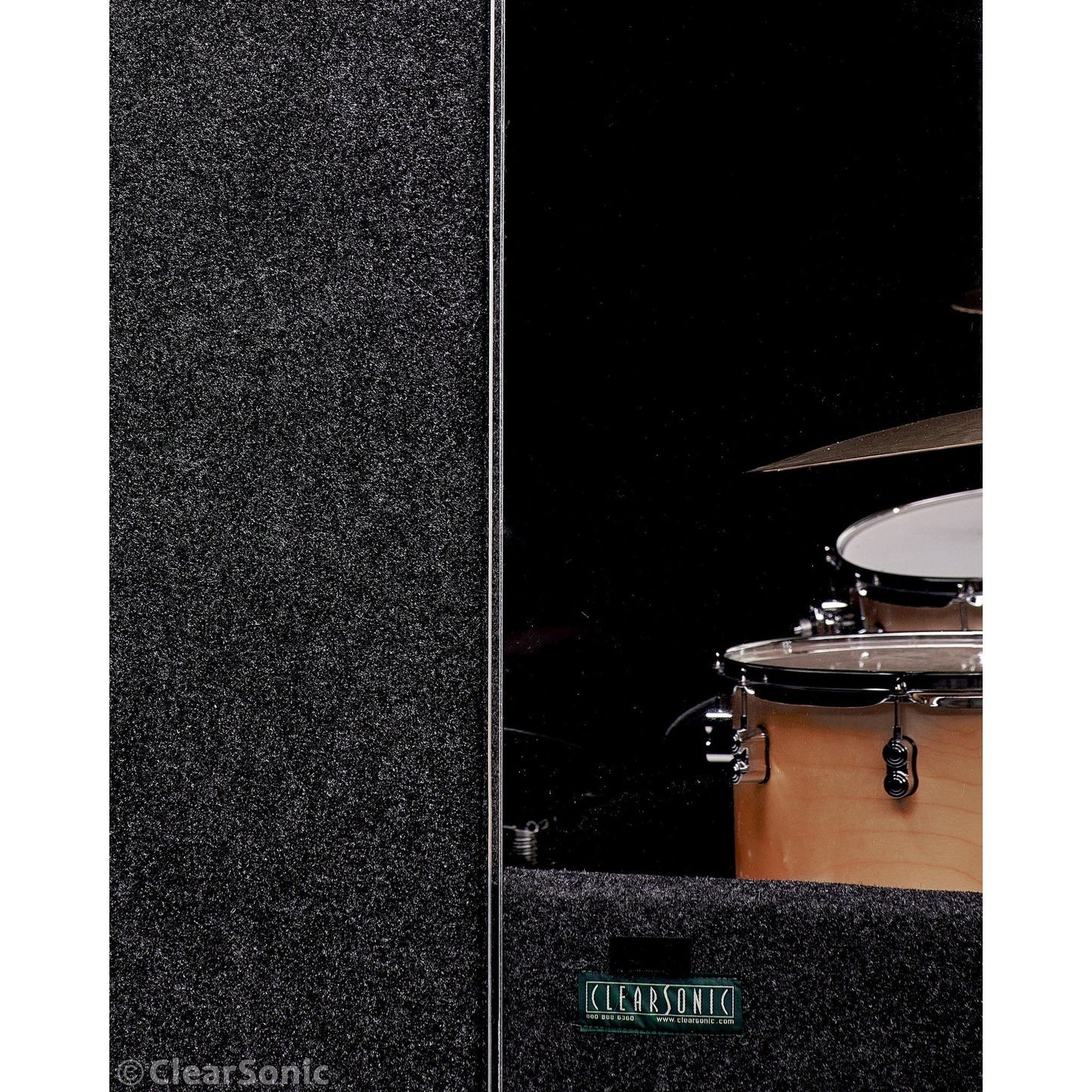  ClearSonic IPA IsoPac A Portable Drum Isolation Booth, 60-70% Volume Reduction(Clearsonic Ipa Isopac A Portable Drum Isolation Booth 60 70 Volume Reduction)