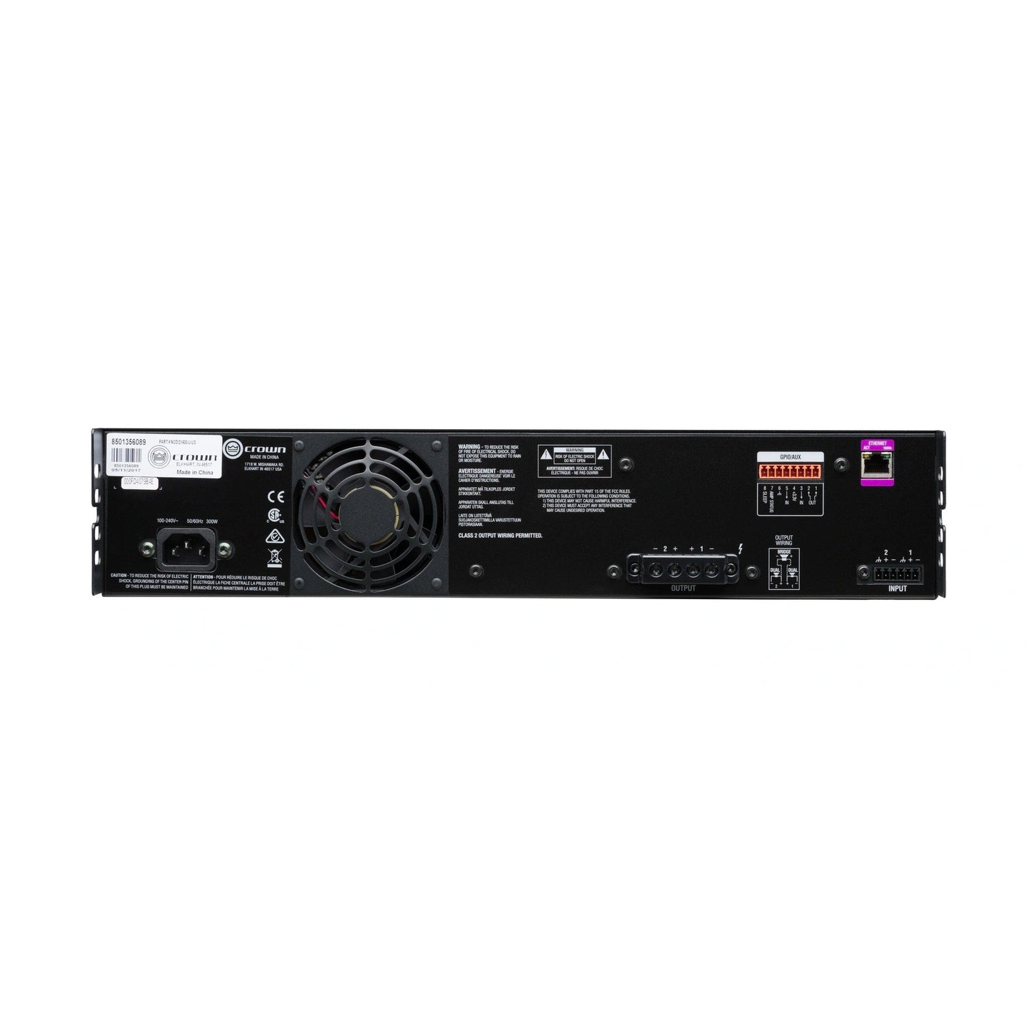  Crown CDi2x600BL 600W 2-Channel Analog Power Amplifier(Crown Cdi2x600bl 600w 2 Channel Analog Power Amplifier)