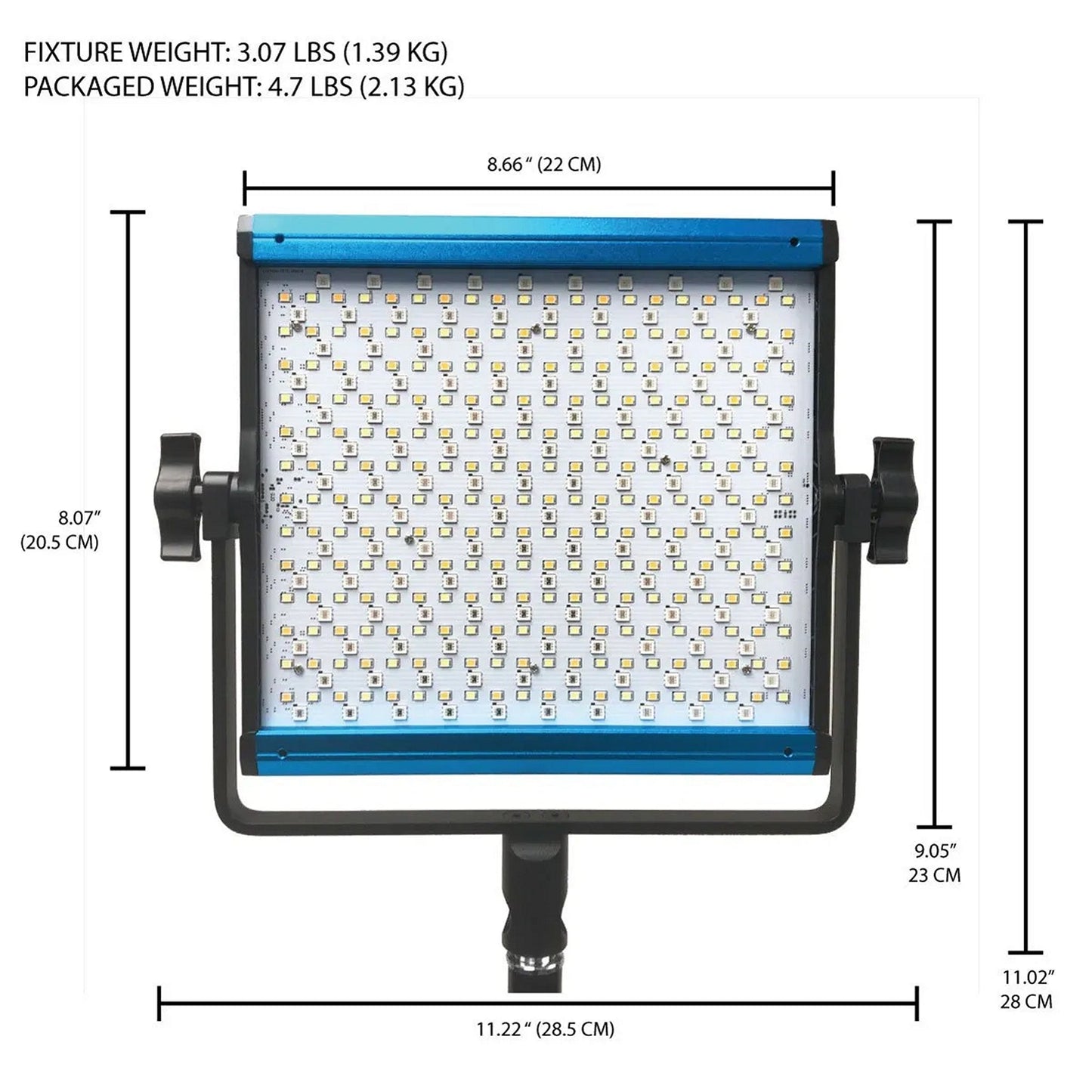  Dracast DRX3500RGBS X Series LED500 RGB And Bi-Color LED 3 Light Kit With Nylon Padded Travel Case(Dracast Drx3500rgbs X Series Led500 Rgb And Bi Color Led 3 Light Kit With Nylon Padded Travel Case)