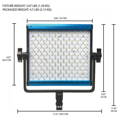 Dracast DRX3500RGBS X Series LED500 RGB And Bi-Color LED 3 Light Kit With Nylon Padded Travel Case(Dracast Drx3500rgbs X Series Led500 Rgb And Bi Color Led 3 Light Kit With Nylon Padded Travel Case)