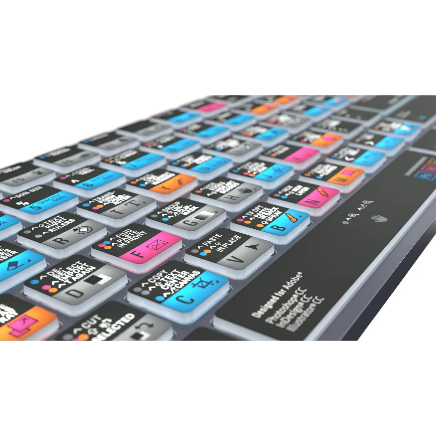  Logickeyboard TITAN Wireless Backlit Keyboard For Adobe Graphic Designer, US Windows(Logickeyboard Titan Wireless Backlit Keyboard For Adobe Graphic Designer Us Windows)