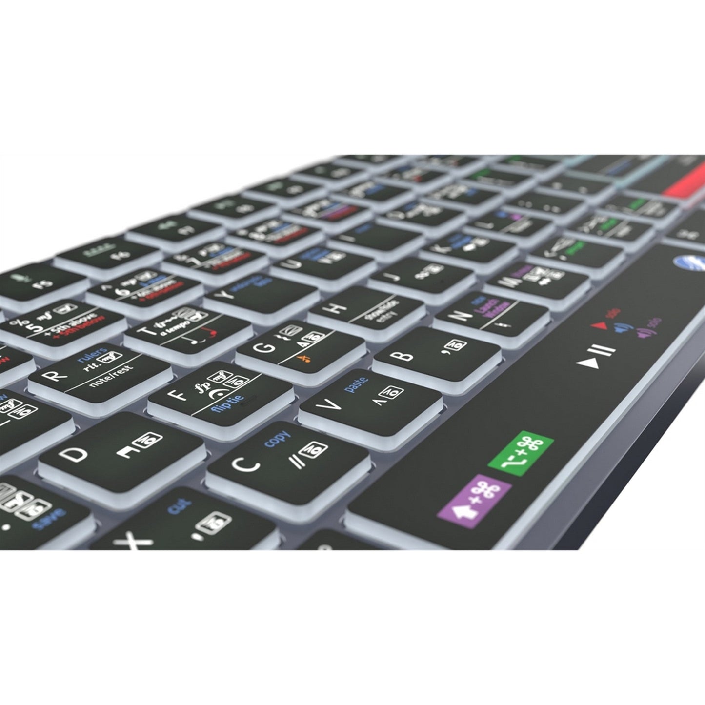  Logickeyboard Mac MakeMusic Finale TITAN Wireless Backlit Keyboard(Logickeyboard Mac Makemusic Finale Titan Wireless Backlit Keyboard)