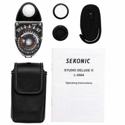 Sekonic L-398A STUDIO DELUXE III Analog Light Meter(Sekonic L 398a Studio Deluxe Iii Analog Light Meter)