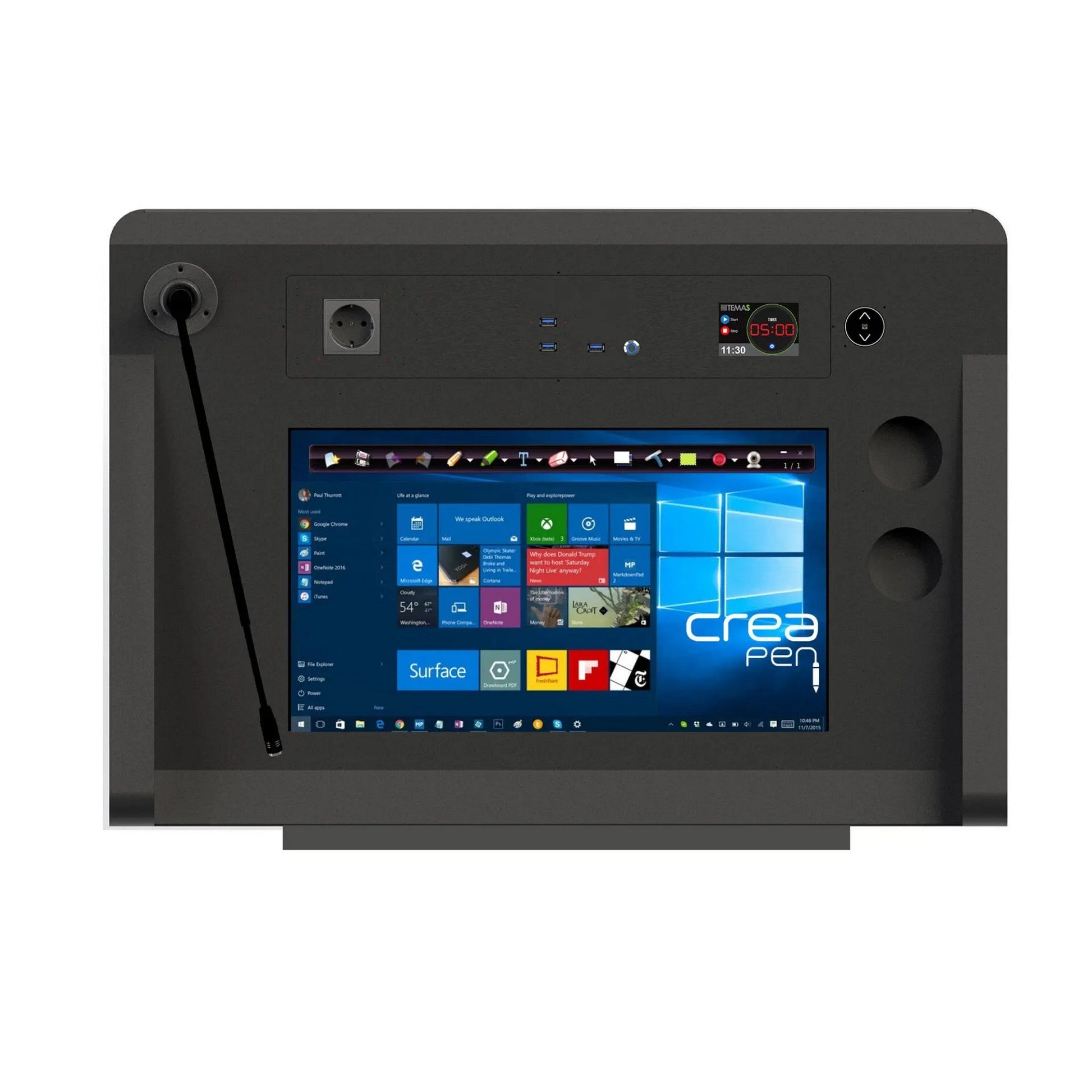  TEMAS DL22A-M/DL22A 22-Inch Speaker Screen And 24-Inch Front Screen Digital Lectern(Temas Dl22a M Dl22a 22 Inch Speaker Screen And 24 Inch Front Screen Digital Lectern)
