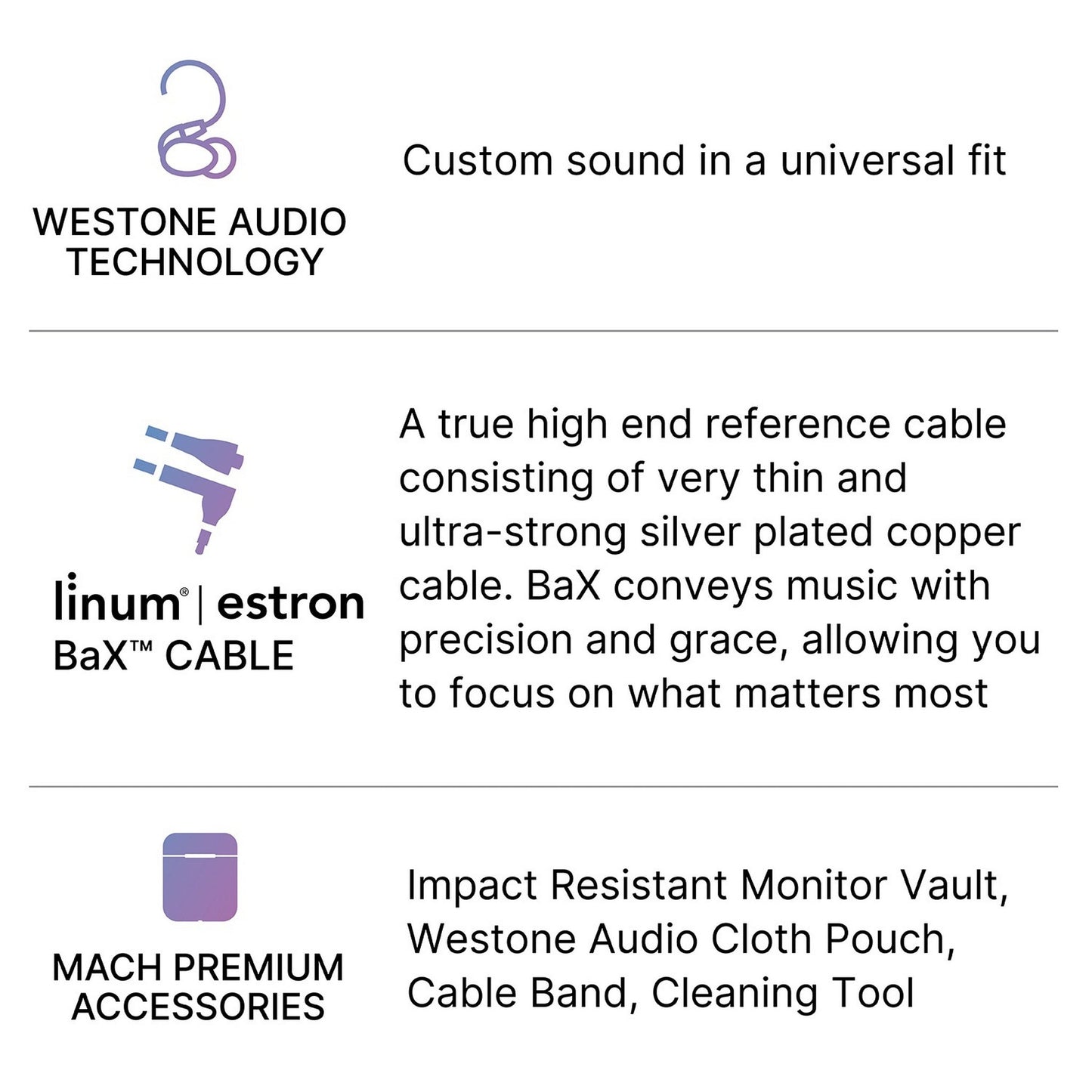  Westone MACH 50 5-Driver In-Ear Monitors(Westone Mach 50 5 Driver In Ear Monitors)