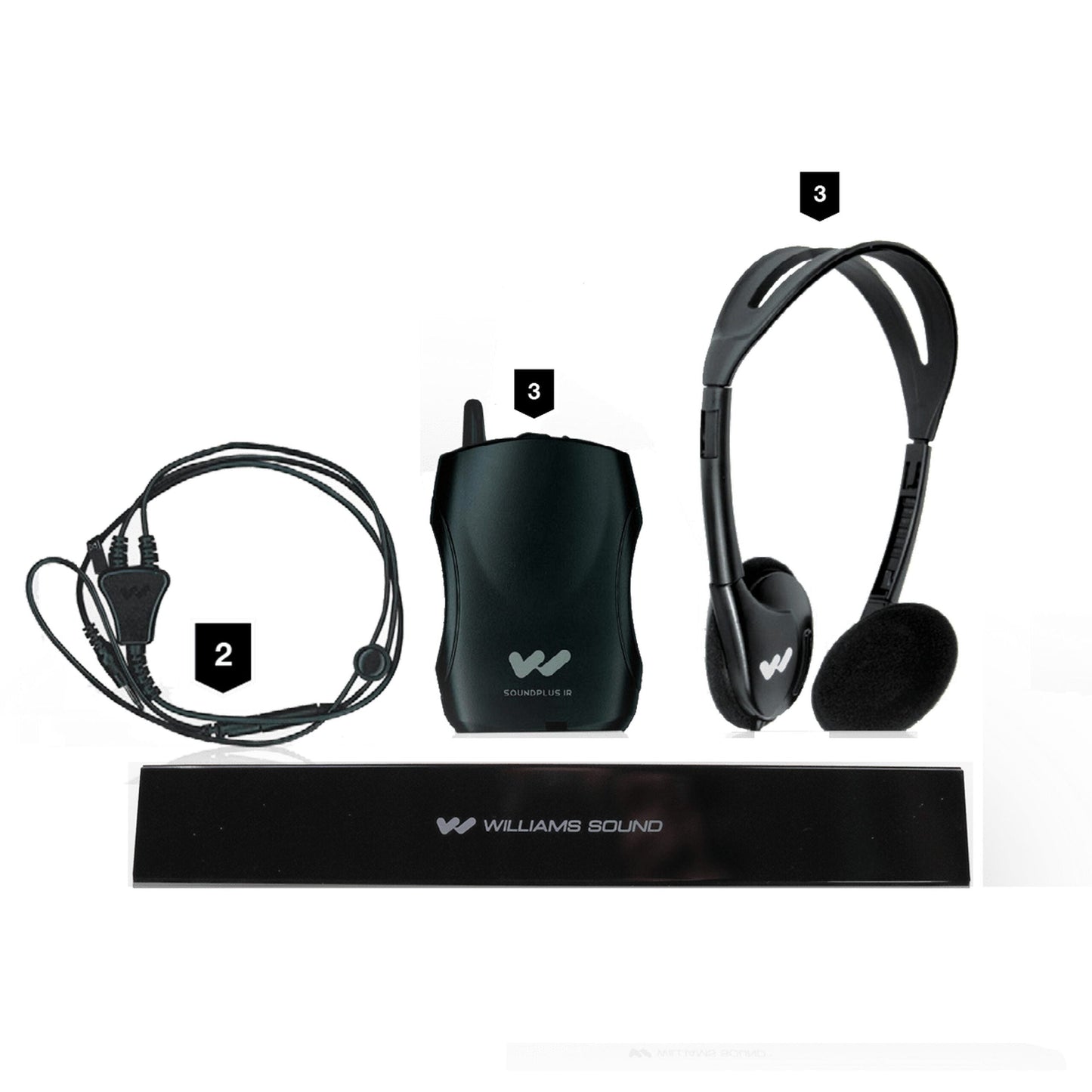  Williams AV IR SY5 Medium-Area Infrared System With Headphones(Williams Av Ir Sy5 Medium Area Infrared System With Headphones)