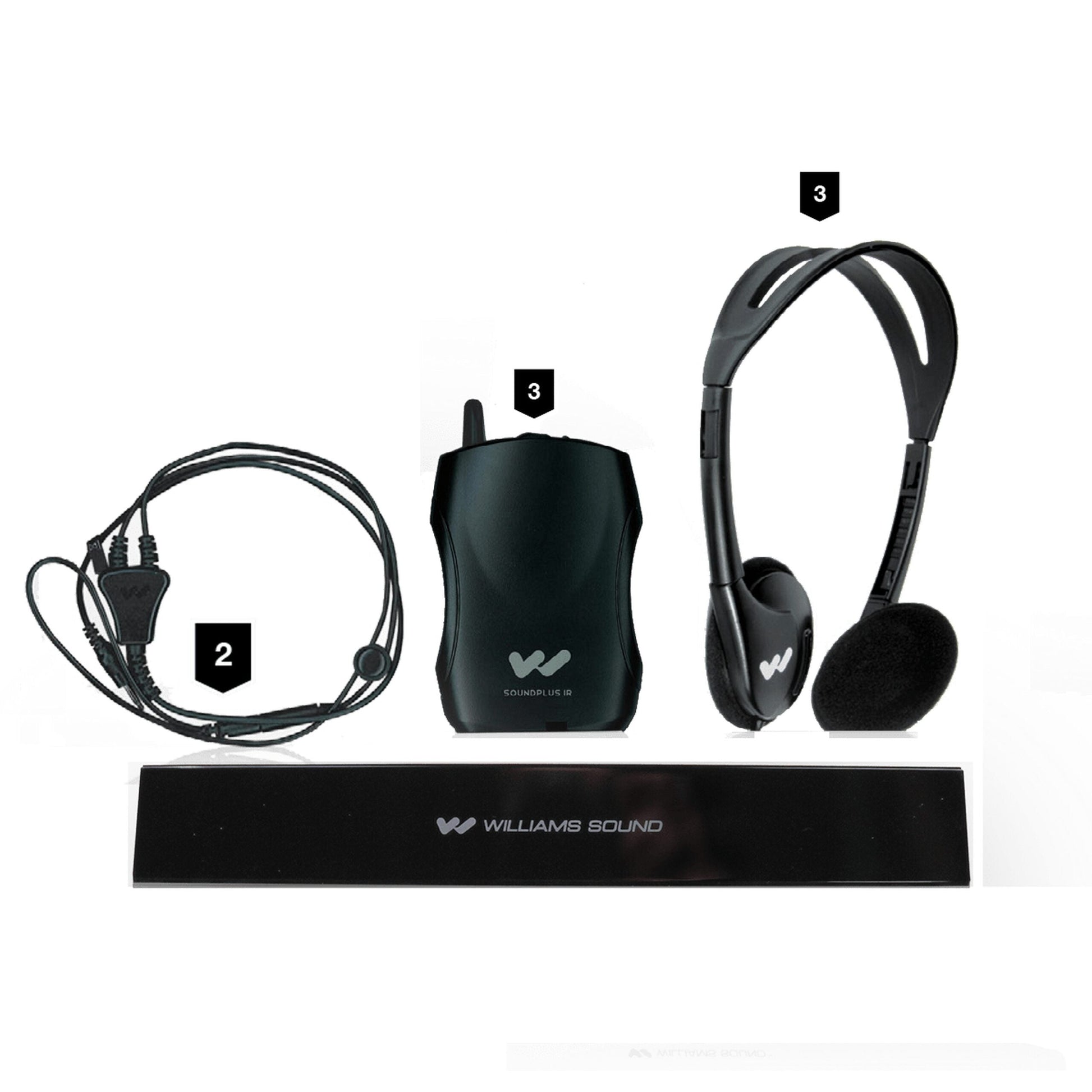  Williams AV IR SY5 Medium-Area Infrared System With Headphones(Williams Av Ir Sy5 Medium Area Infrared System With Headphones)