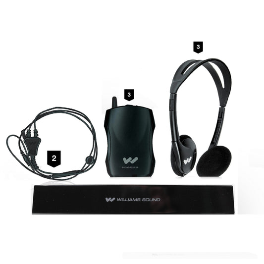  Williams AV IR SY5 Medium-Area Infrared System With Headphones(Williams Av Ir Sy5 Medium Area Infrared System With Headphones)