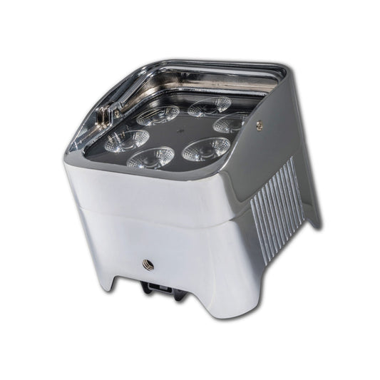  JMAZ Lighting MAD Par HEX 6XS RGBWA UV LED Battery Powered Fixture, Chrome(Jmaz Lighting Mad Par Hex 6xs Rgbwa Uv Led Battery Powered Fixture Chrome)