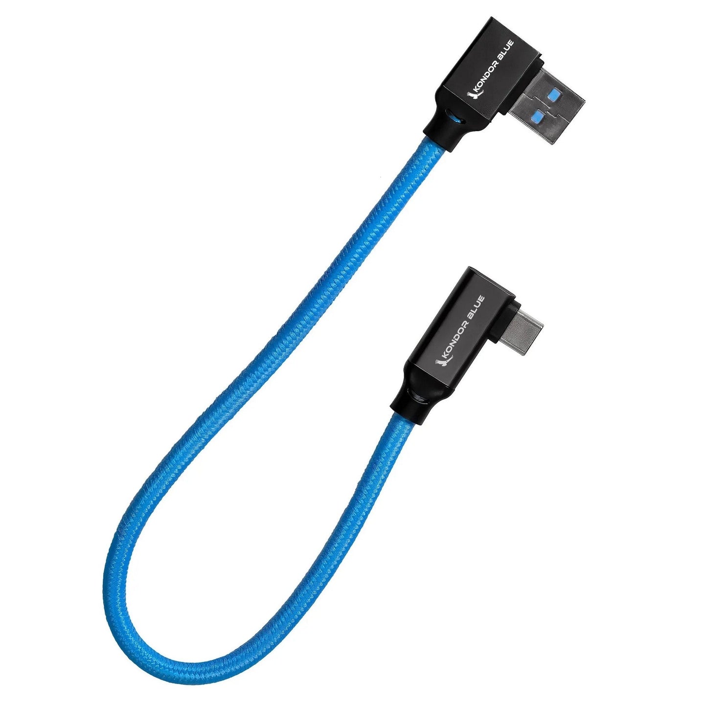  Kondor Blue 12-Inch USB-C To USB-A Right Angle To Right Angle(Kondor Blue 12 Inch Usb C To Usb A Right Angle To Right Angle)