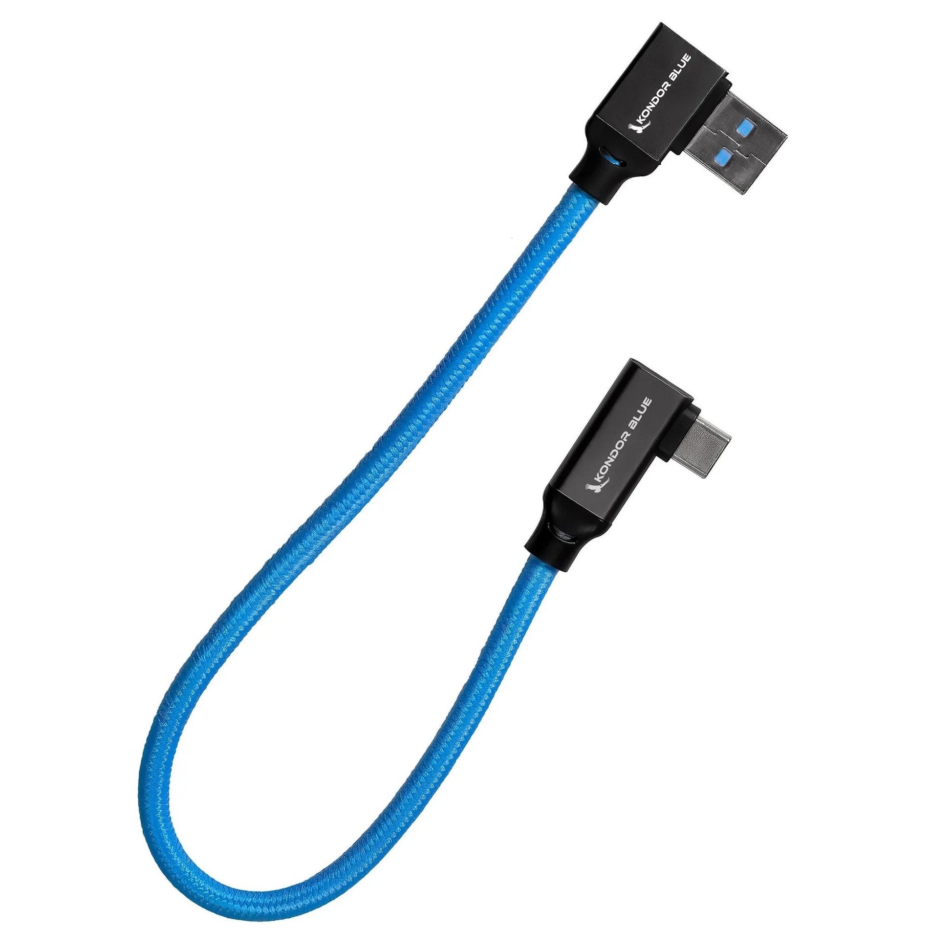  Kondor Blue 12-Inch USB-C To USB-A Right Angle To Right Angle(Kondor Blue 12 Inch Usb C To Usb A Right Angle To Right Angle)