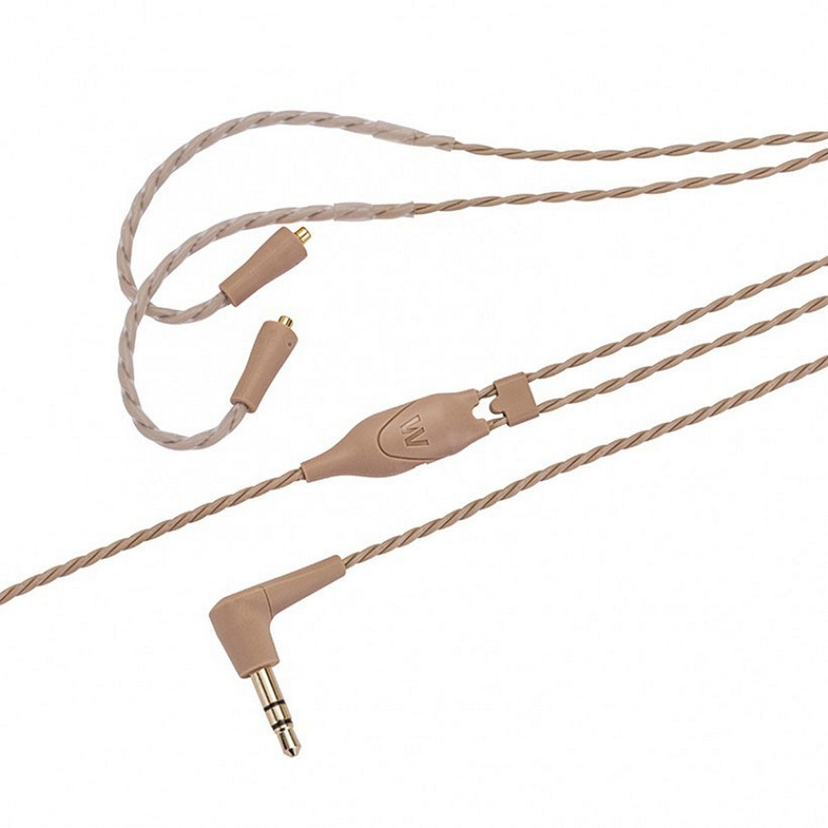  Westone 52-Inches ES UM Pro Straight Twisted Cable Beige MMCX Connector(Westone 78562 52inches Es Um Pro Straight Twisted Cable Beige Mmcx Connector)