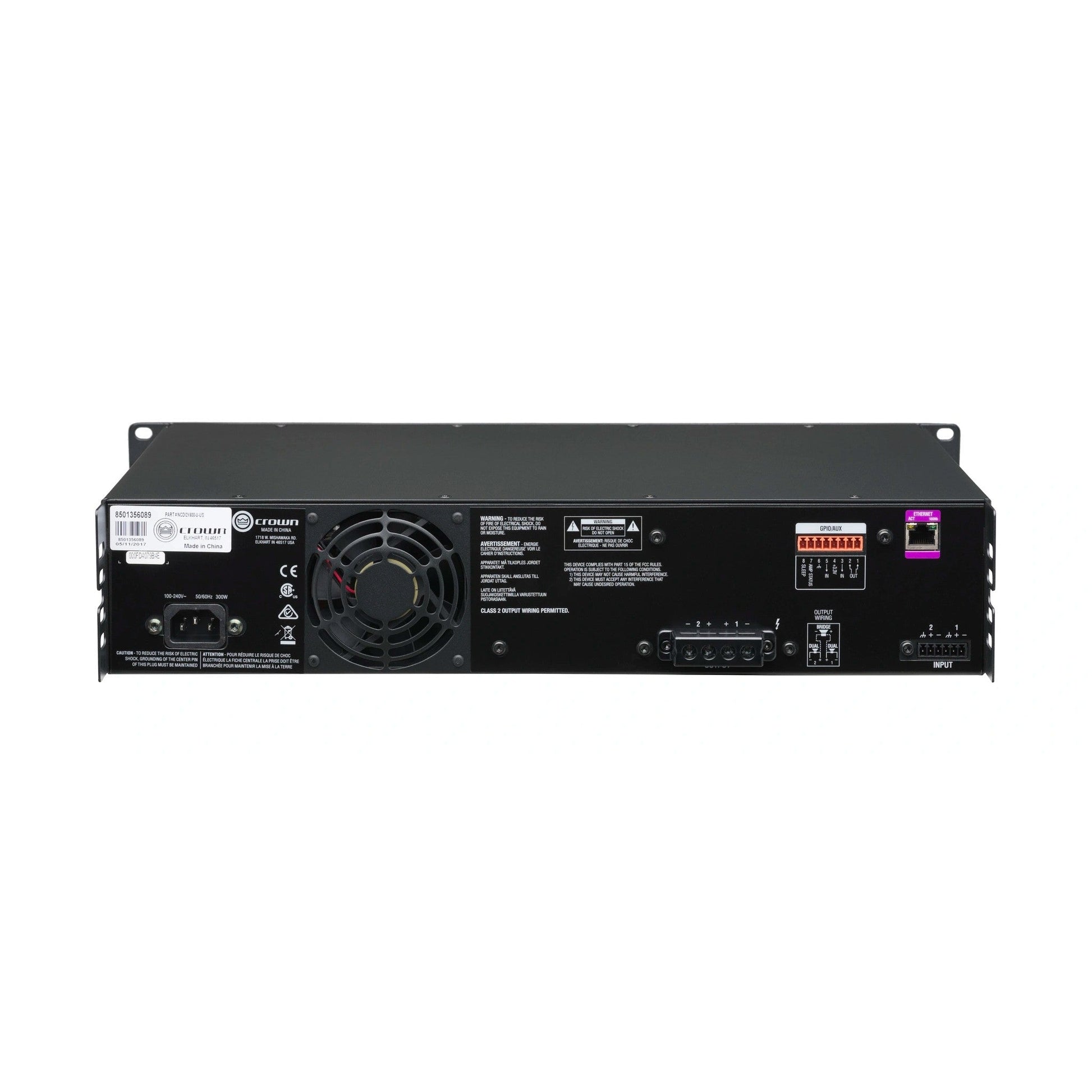  Crown CDi2x600BL 600W 2-Channel Analog Power Amplifier(Crown Cdi2x600bl 600w 2 Channel Analog Power Amplifier)