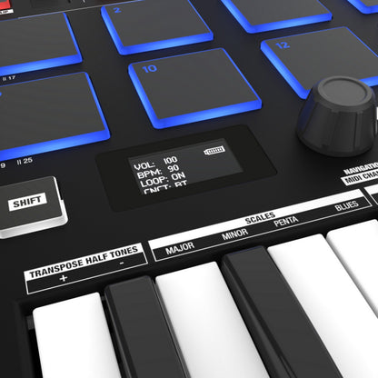  Reloop Keypad Pro 25-Key MIDI DAW Workstation Controller(Reloop Keypad Pro 25 Key Midi Daw Workstation Controller)