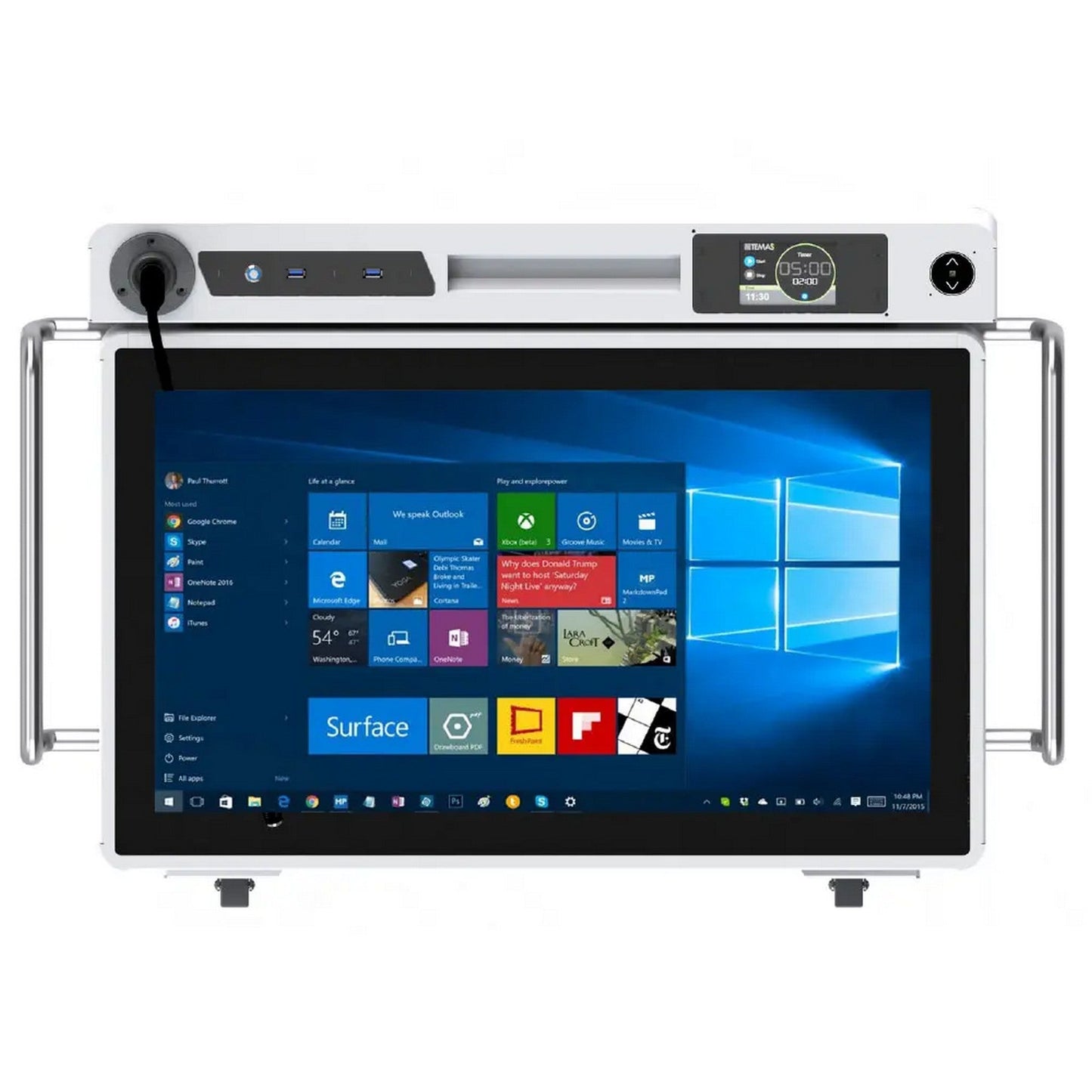  TEMAS DL27M-F 27-Inch Speaker Screen And 22-Inch Front Screen Digital Lectern(Temas Dl27m F 27 Inch Speaker Screen And 22 Inch Front Screen Digital Lectern)