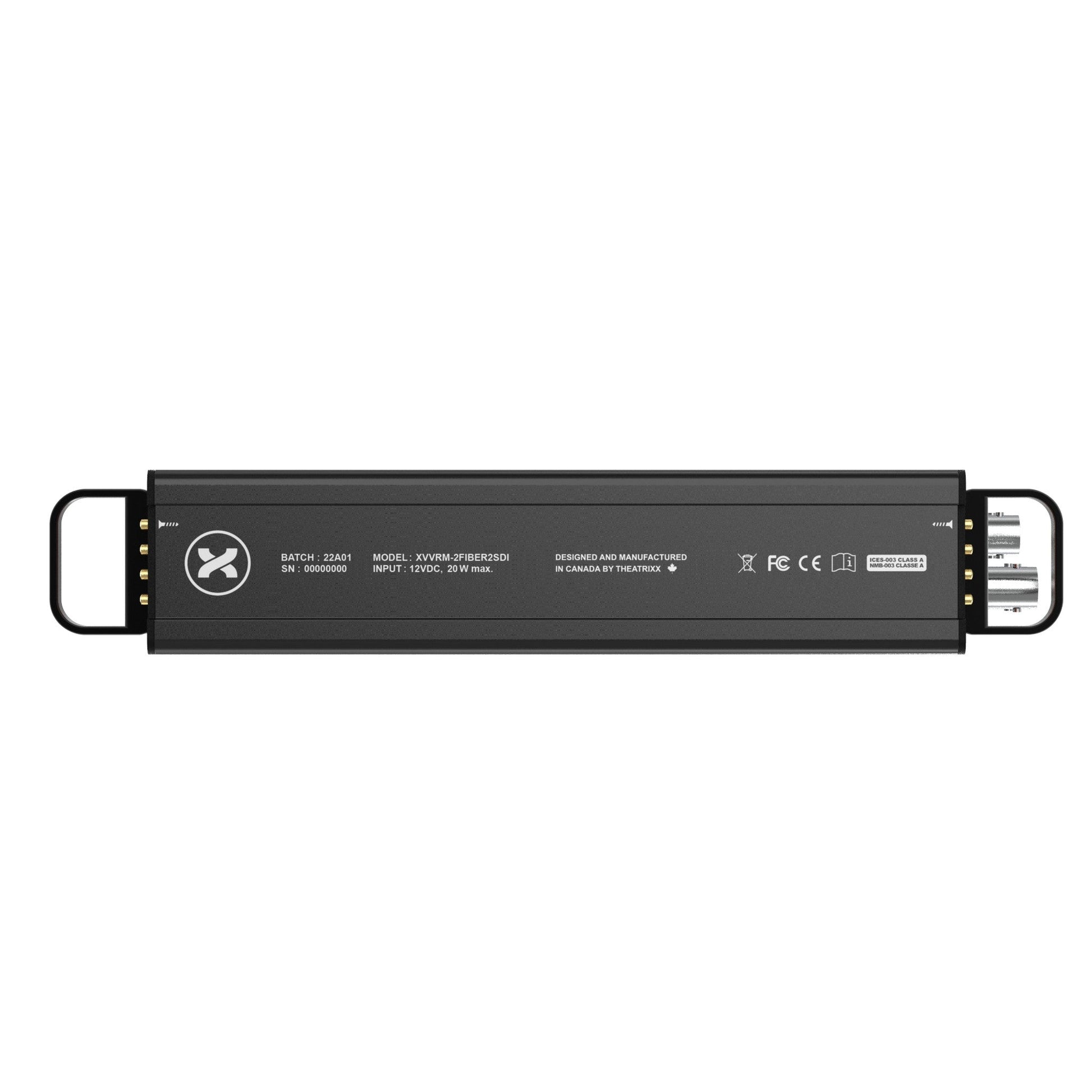  Theatrixx Reversible Module Dual Channel 3G-SDI To Fiber Converter, Single-Mode Or Multimode, OpticalCON Duo Or Optical QUAD(Theatrixx Reversible Module Dual Channel 3g Sdi To Fiber Converter Single Mode Or Multimode Opticalcon Duo Or Optical Quad)