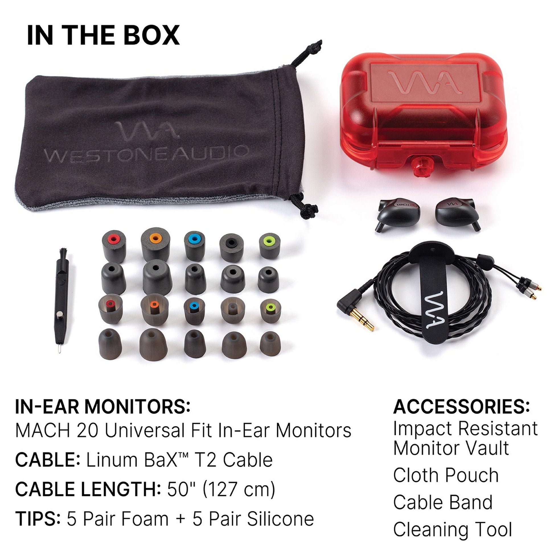  Westone MACH 20 Dual-Driver In-Ear Monitors(Westone Mach 20 Dual Driver In Ear Monitors)