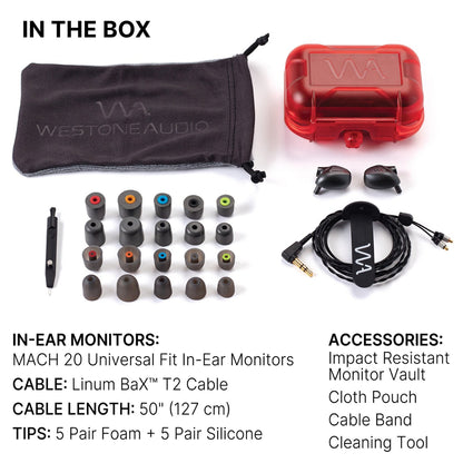  Westone MACH 20 Dual-Driver In-Ear Monitors(Westone Mach 20 Dual Driver In Ear Monitors)