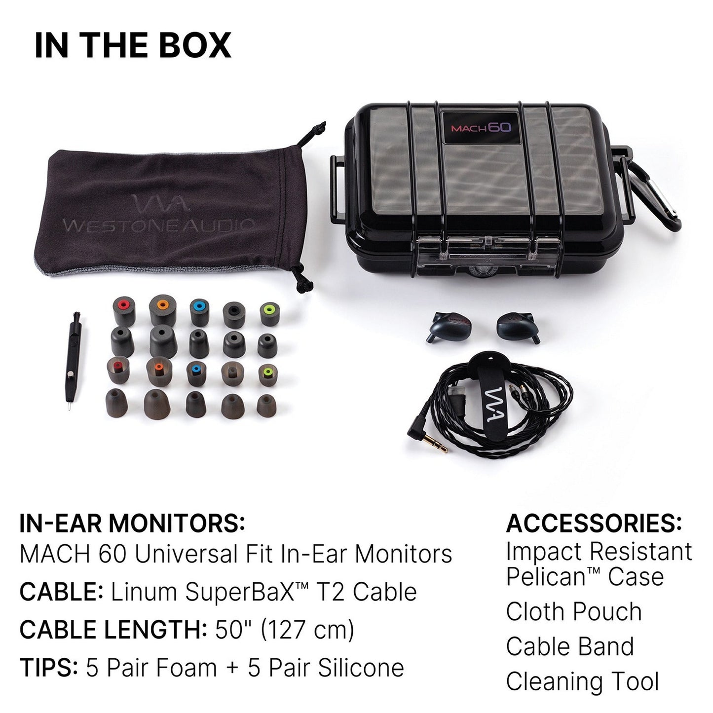 Westone MACH 60 6-Driver In-Ear Monitors(Westone Mach 60 6 Driver In Ear Monitors)