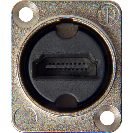  Neutrik NAHDMI-W HDMI 2.0 Feedthrough Adapter, Nickel(Neutrik Nahdmi W Hdmi 2 0 Feedthrough Adapter Nickel)