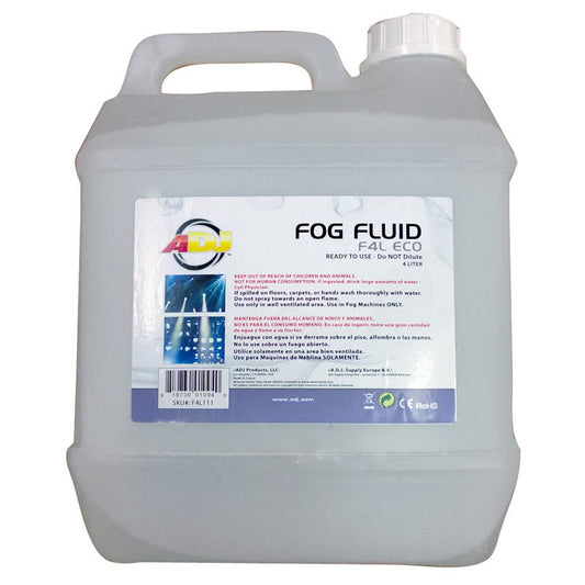  ADJ F4L Eco Fog Fluid (4 Liter)(American Dj F4l Eco Fog Fluid 4 Liter)