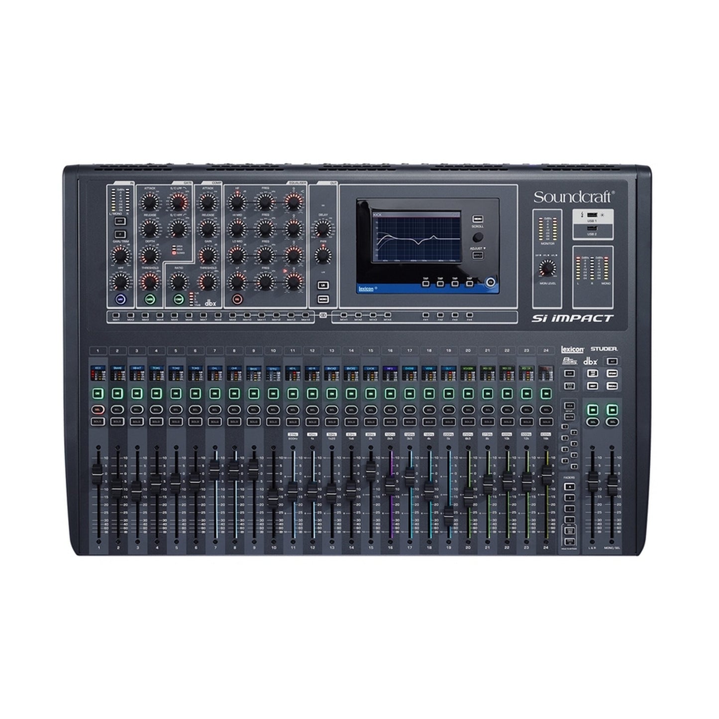  Soundcraft Si Impact 40-Input Digital Mixing Console And 32-In/32-Out USB Interface And IPad Control(Soundcraft Si Impact 40 Input Digital Mixing Console And 32 In 32 Out Usb Interface And Ipad Control)