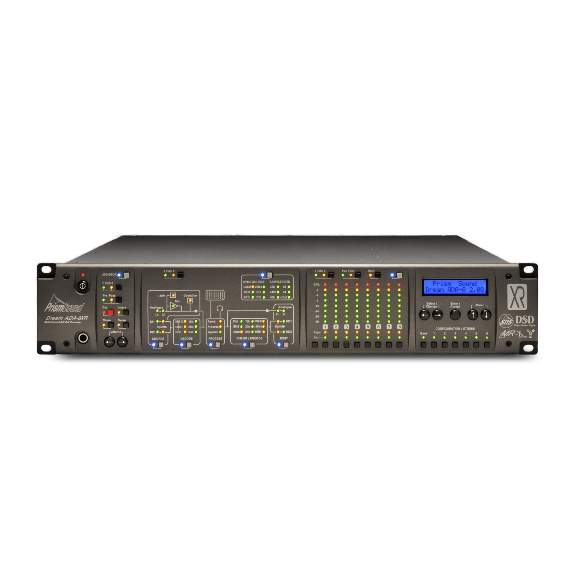  Prism Sound ADA-8XR-AES Modular Converter With 8 Channels DA, 8 Channels AD And 1 AES Digital I/O Card(Prism Sound Ada 8xr Aes Modular Converter With 8 Channels Da 8 Channels Ad And 1 Aes Digital I O Card)