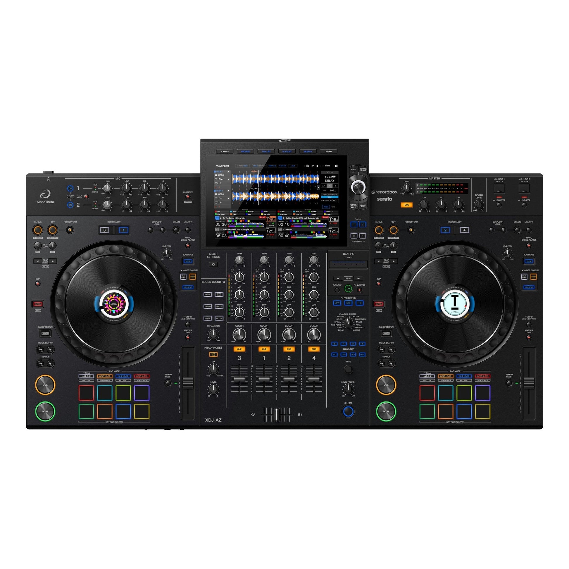 AlphaTheta XDJ-AZ 4-Channel Professional All-In-One DJ Controller System(Alphatheta Xdj Az 4 Channel Professional All In One Dj Controller System)