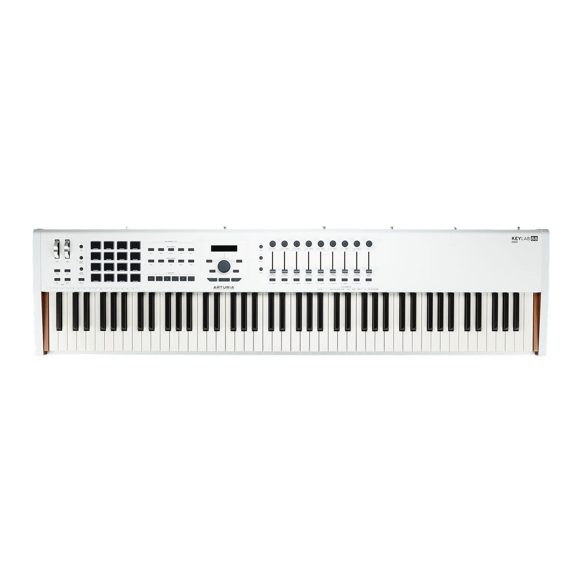  Arturia KeyLab 88 Mk II 88 Hammer Action Key MIDI Controller, White(Arturia Keylab 88 Mk Ii 88 Hammer Action Key Midi Controller White)