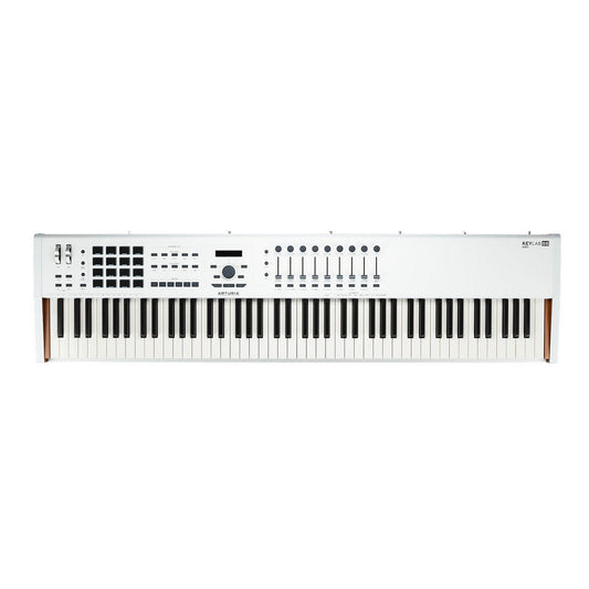 Arturia KeyLab 88 Mk II 88 Hammer Action Key MIDI Controller, White(Arturia Keylab 88 Mk Ii 88 Hammer Action Key Midi Controller White)