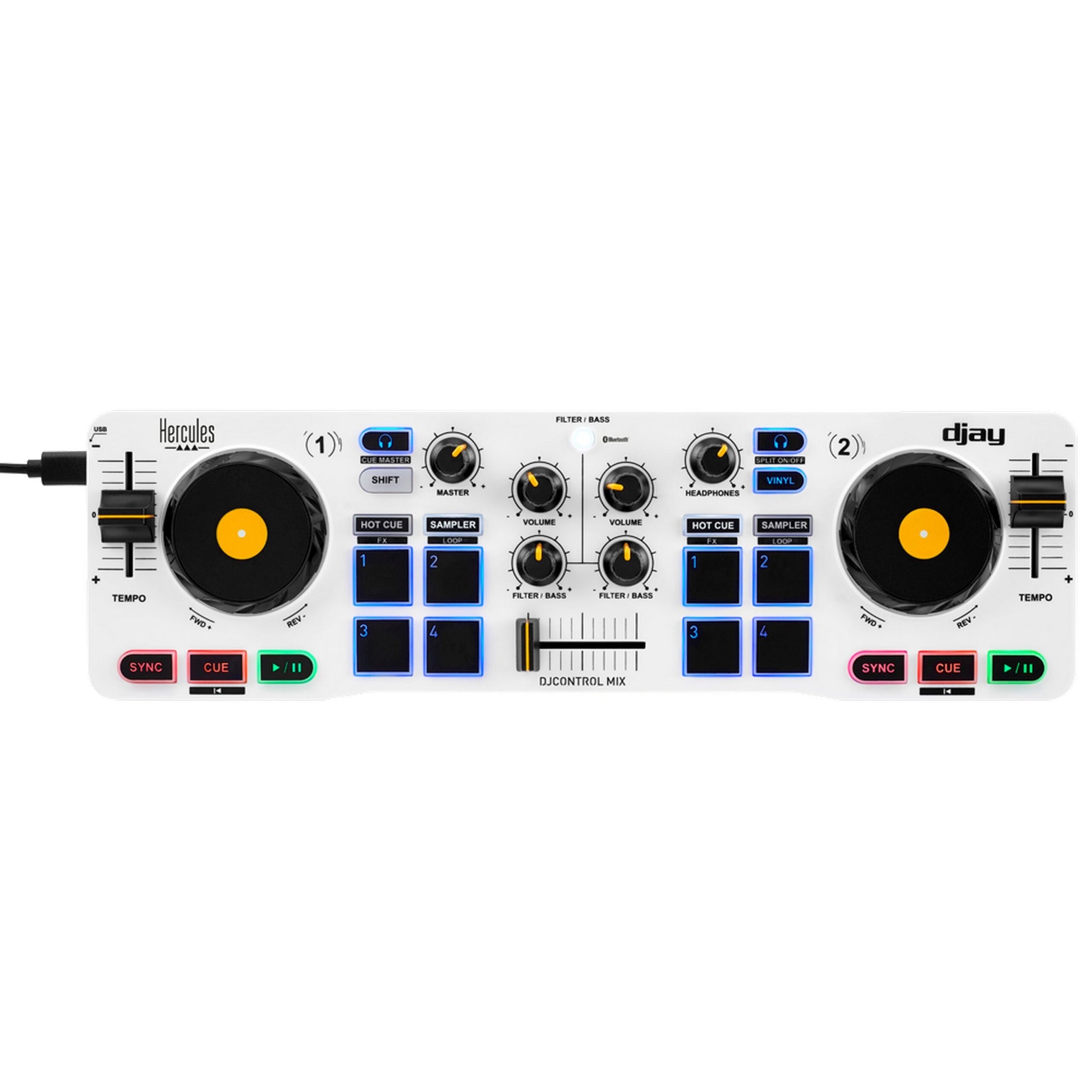  Hercules DJControl Mix Bluetooth Wireless Controller For Smart Phones(Hercules Djcontrol Mix Bluetooth Wireless Controller For Smart Phones)