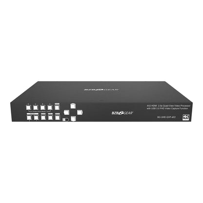  BZBGEAR BG-UHD-QVP-4X2 4K/UHD 4X2 Seamless Multiviewer/Presentation Switcher/Scaler(Bzbgear Bg Uhd Qvp 4x2 4k Uhd 4x2 Seamless Multiviewer Presentation Switcher Scaler)