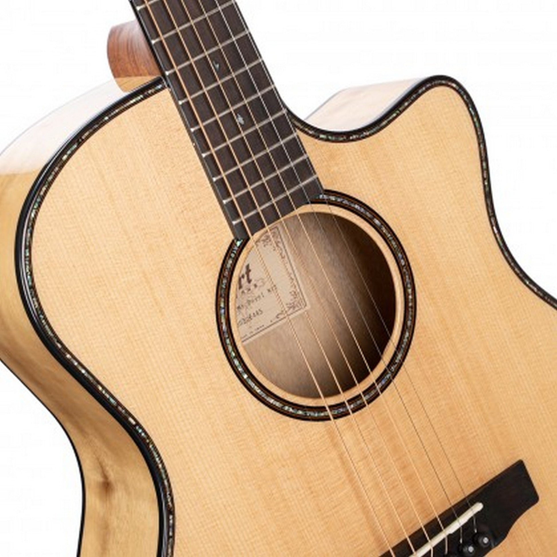  Cort GA-MY Bevel Acoustic-Electric Guitar, Myrtlewood, Natural(Cort Ga My Bevel Acoustic Electric Guitar Myrtlewood Natural)