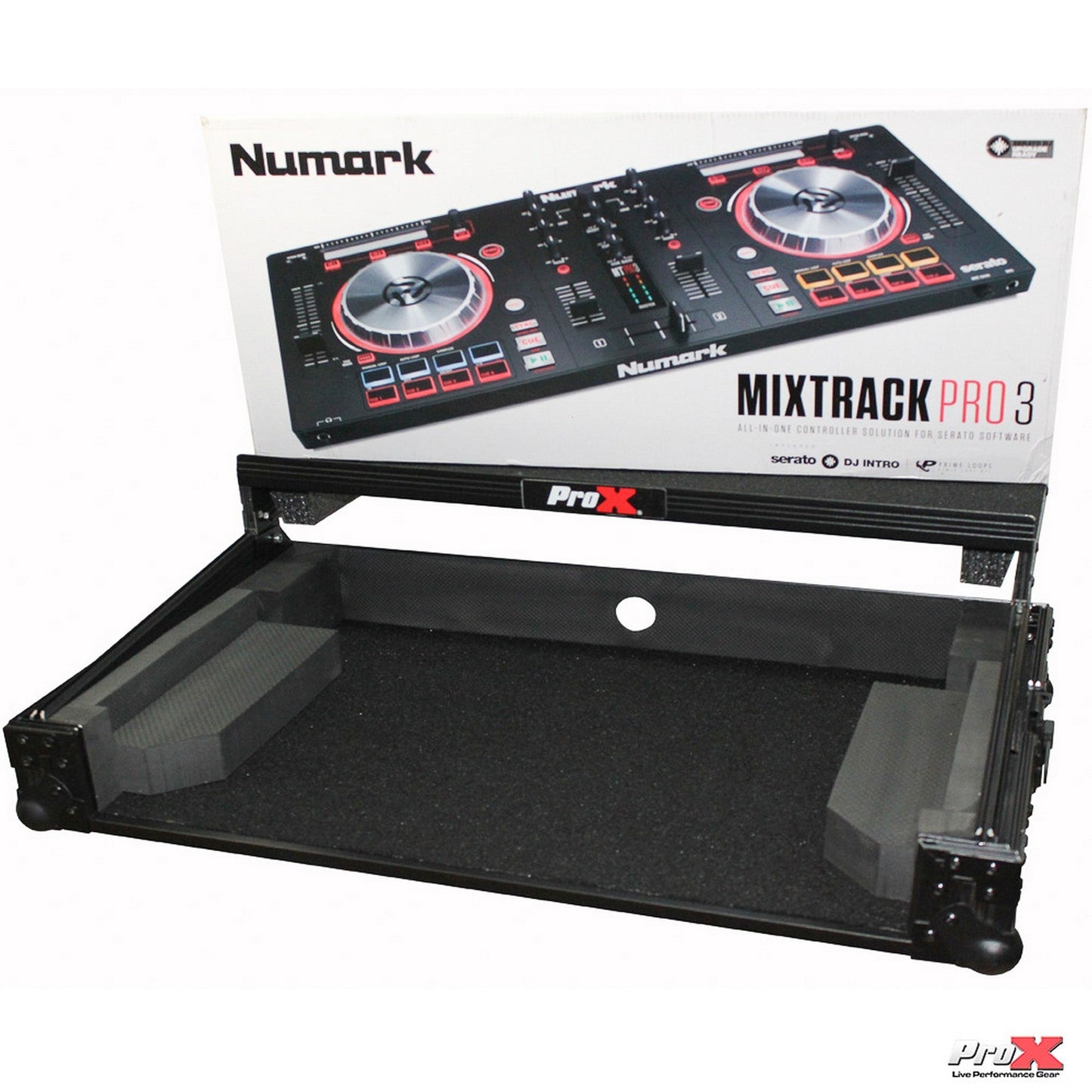  ProX X-MXTPRO3 Case For Numark MixTrack 3 Pro 3 And Platinum Digital Controller With Laptop Shelf(Prox X Mxtpro3 Case For Numark Mixtrack 3 Pro 3 And Platinum Digital Controller With Laptop Shelf)