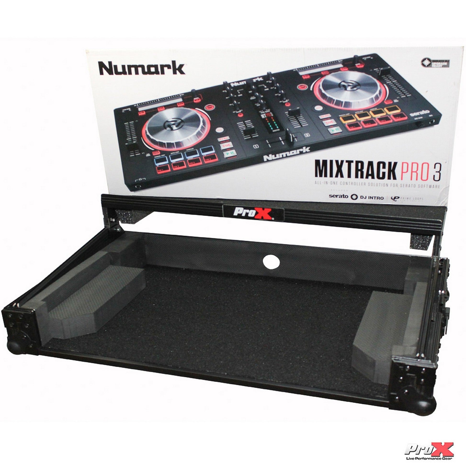  ProX X-MXTPRO3 Case For Numark MixTrack 3 Pro 3 And Platinum Digital Controller With Laptop Shelf(Prox X Mxtpro3 Case For Numark Mixtrack 3 Pro 3 And Platinum Digital Controller With Laptop Shelf)