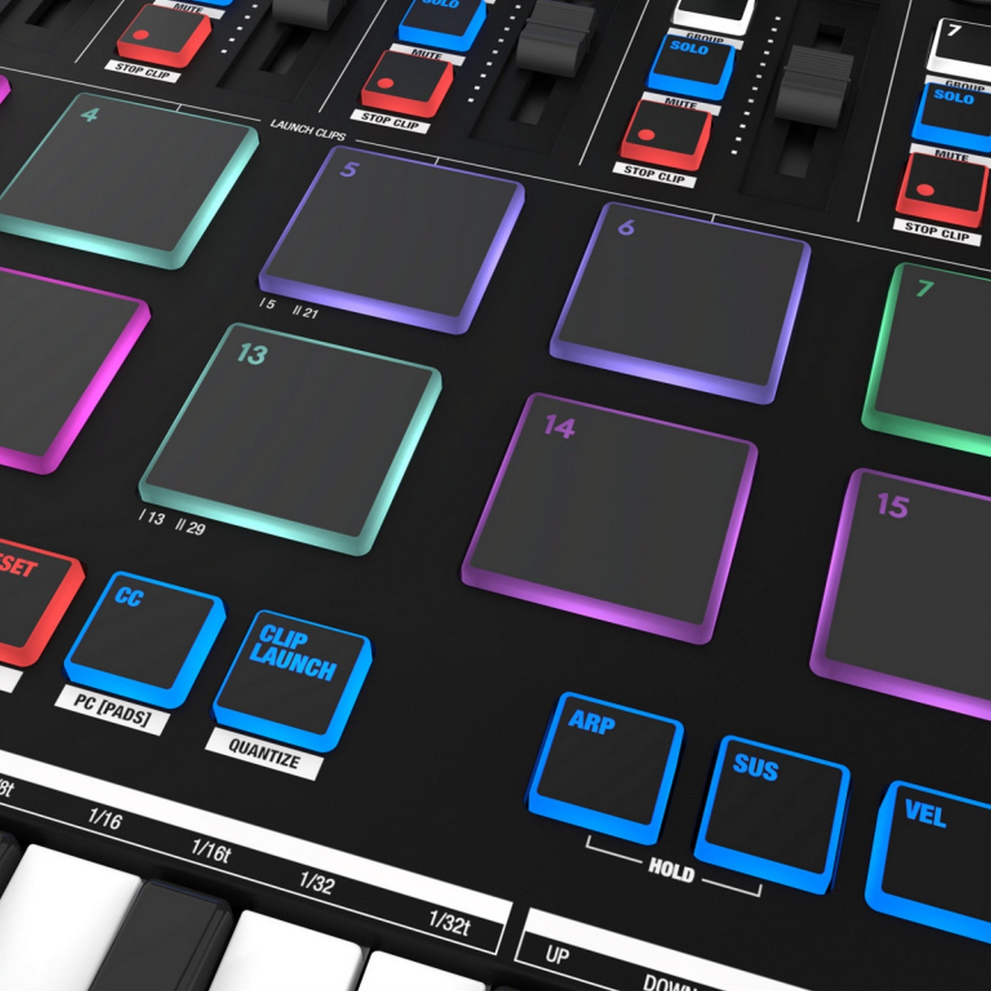  Reloop Keypad Pro 25-Key MIDI DAW Workstation Controller(Reloop Keypad Pro 25 Key Midi Daw Workstation Controller)