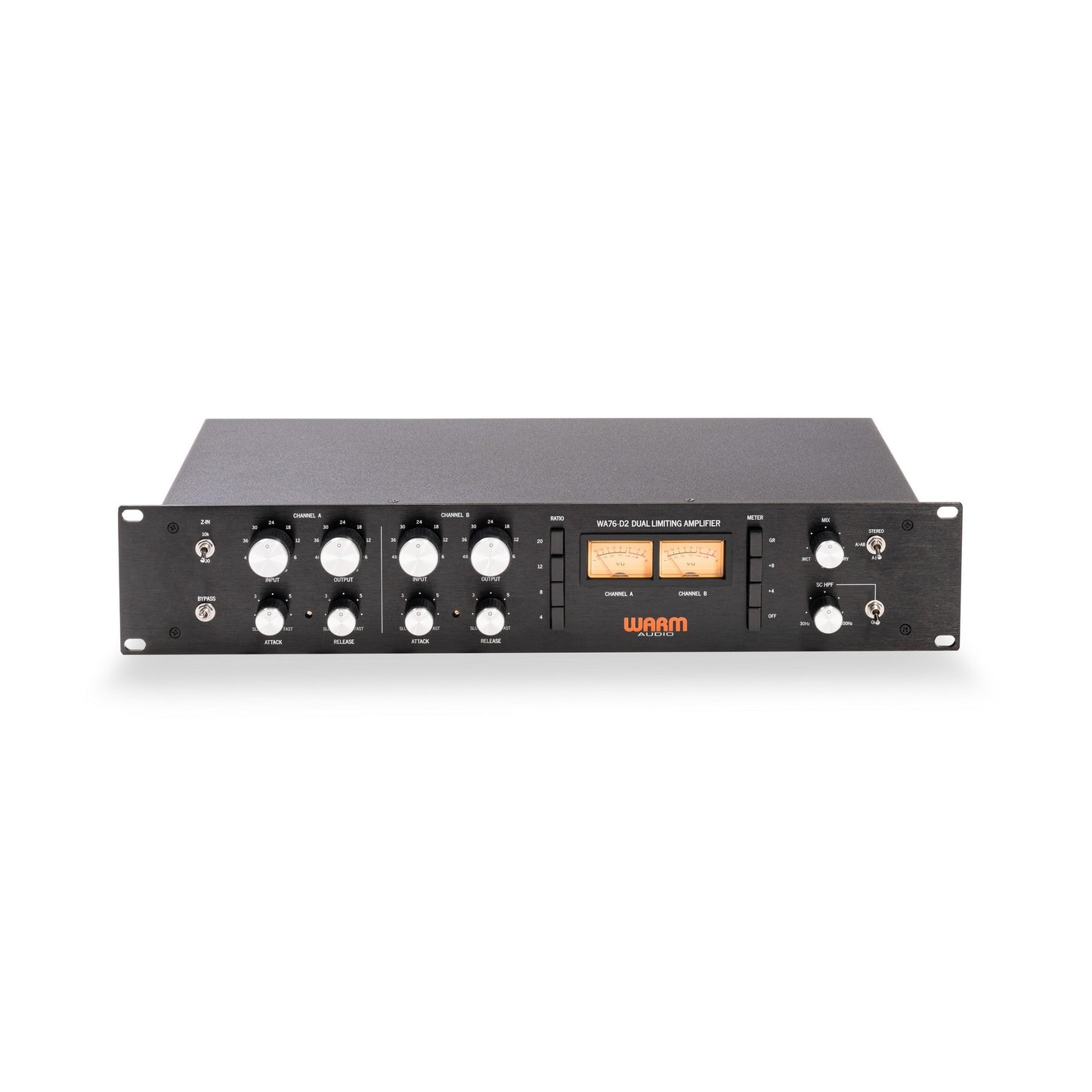  Warm Audio WA76-D2 Dual-Channel Discrete FET Compressor(Warm Audio Wa76 D2 Dual Channel Discrete Fet Compressor)