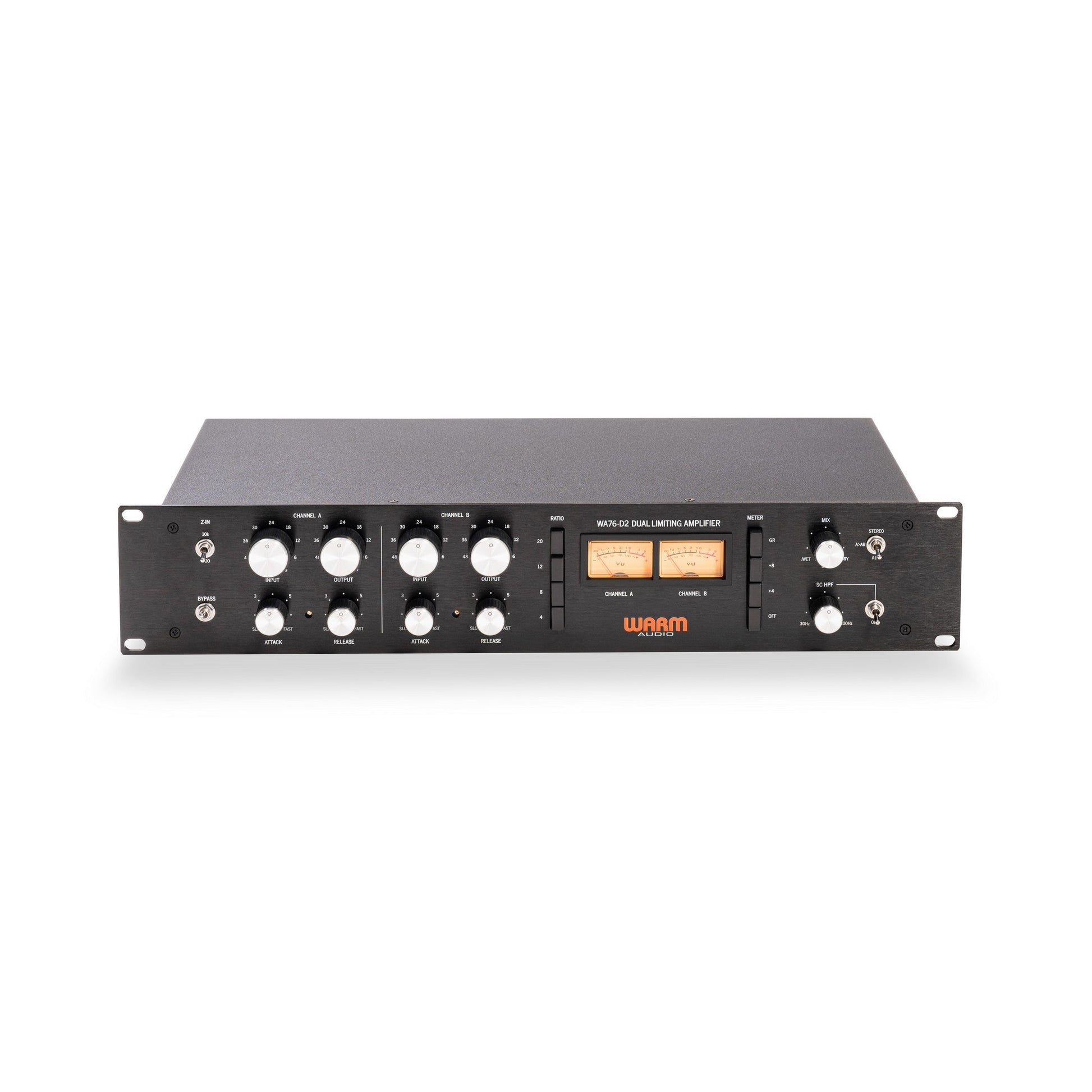  Warm Audio WA76-D2 Dual-Channel Discrete FET Compressor(Warm Audio Wa76 D2 Dual Channel Discrete Fet Compressor)