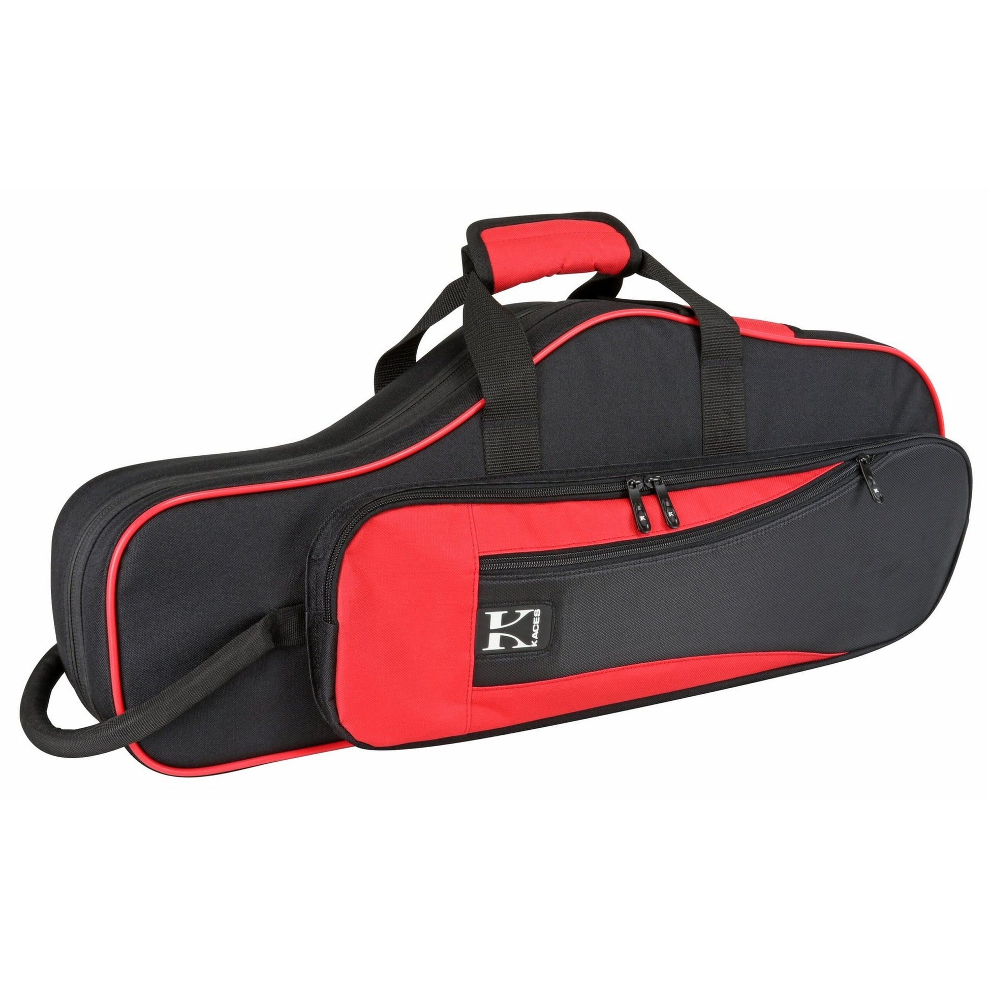  Kaces KBO-ASRD Lightweight Hardshell Alto Sax Case, Red(Kaces Kbo Asrd Lightweight Hardshell Alto Sax Case Red)