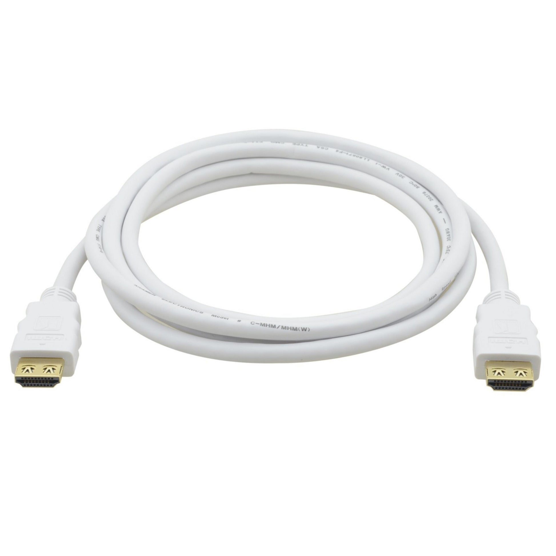 Kramer C-MHM/MHM(W)-10 Flexible 4K High-Speed HDMI Cable With Ethernet, White, 10-Foot(Kramer C Mhm Mhmw 10 Flexible 4k High Speed Hdmi Cable With Ethernet White 10 Foot)