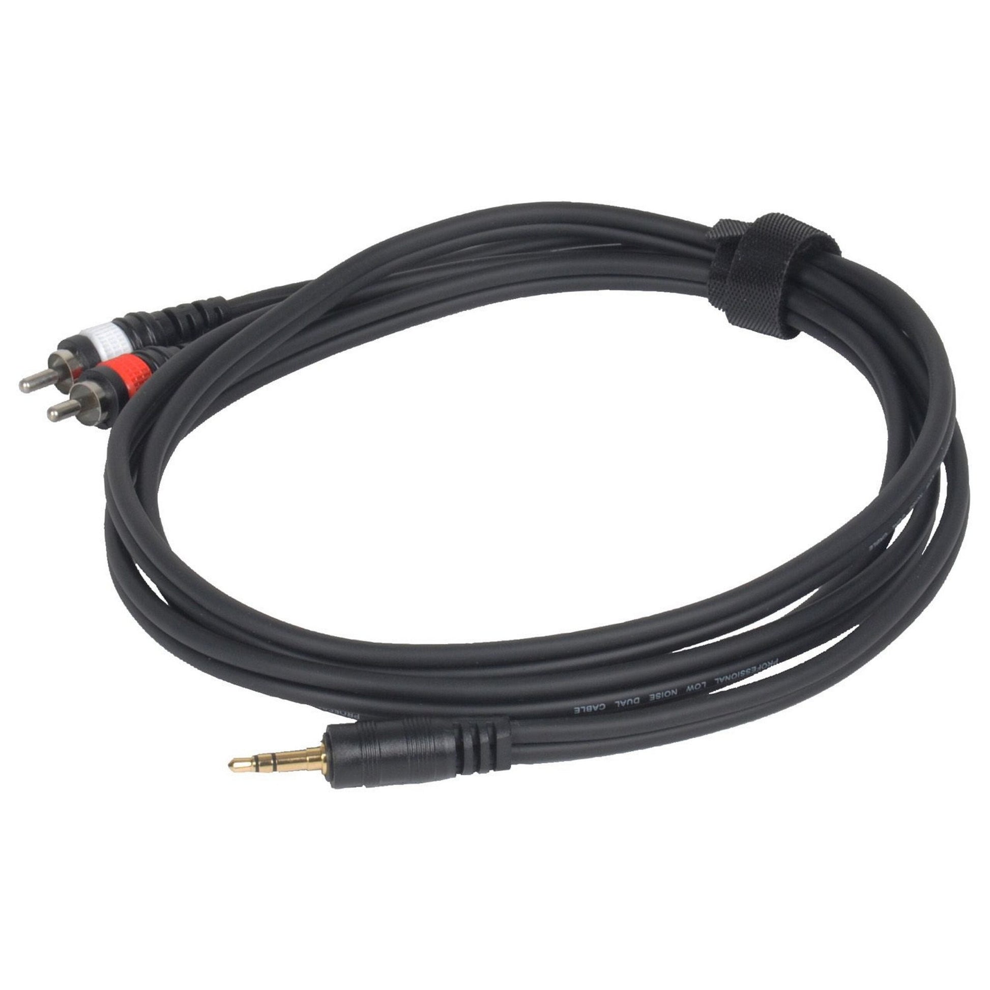  Odyssey 1/8-Inch Stereo Male To Dual RCA Male - Pro Link Cable, 6-Feet(Odyssey Osp106mry 1 8 Inch Stereo Male To Dual Rca Male Pro Link Cable 6 Feet)