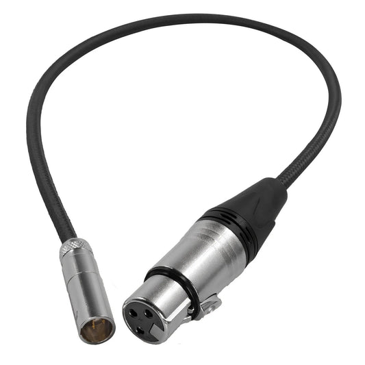  Kondor Blue MXLR-16-Bk 16 Inch Mini XLR To XLR For BMPCC 4K/6K, Black(Kondor Blue Mxlr 16 Bk 16 Inch Mini Xlr To Xlr For Bmpcc 4k 6k Black)