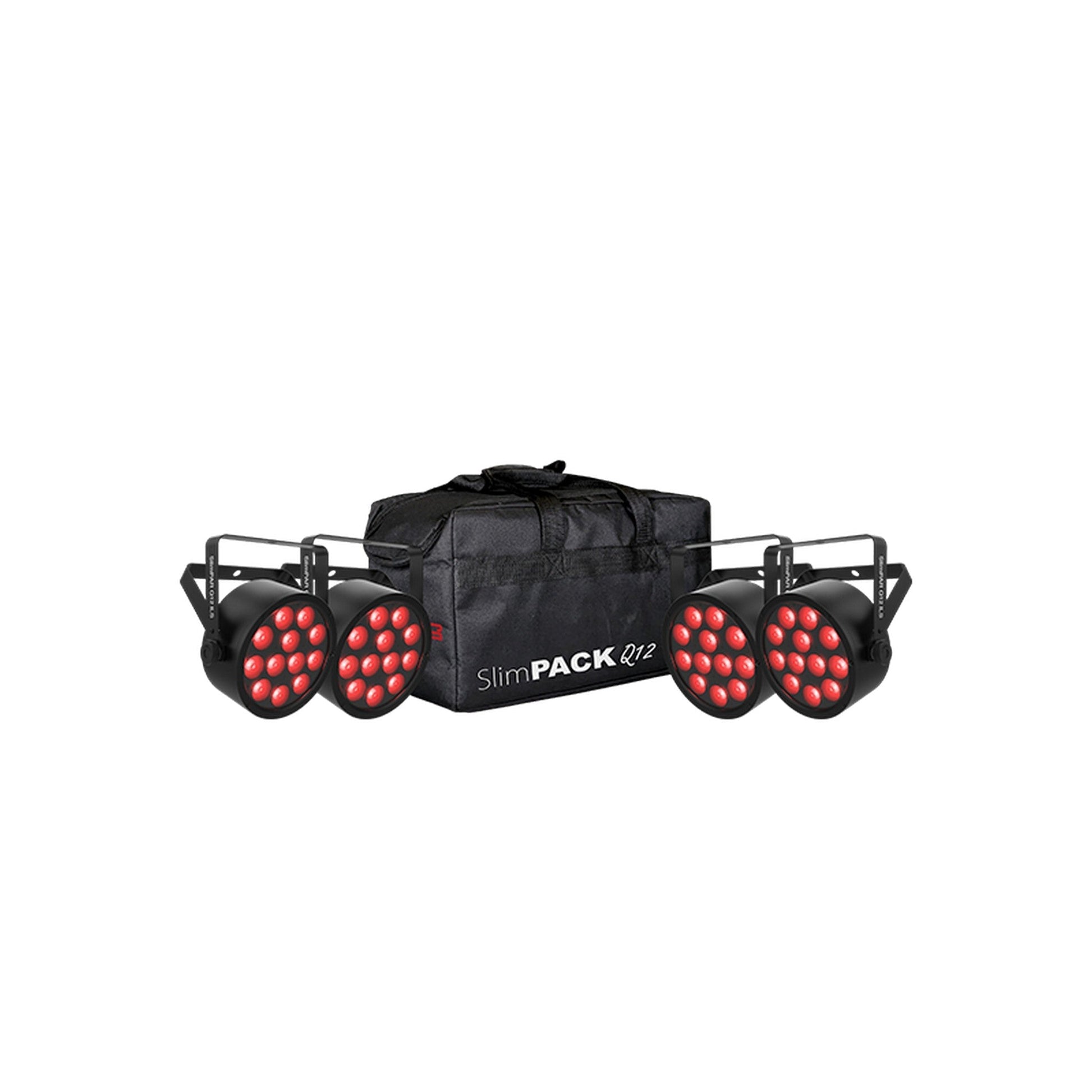  Chauvet DJ SlimPACK Q12 ILS Low-Profile High-Output Quad-Color RGBA LED Par Bundle(Chauvet Dj Slimpack Q12 Ils Low Profile High Output Quad Color Rgba Led Par Bundle)