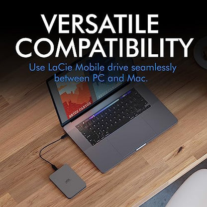  LaCie Mobile Drive Secure External HDD, 4TB(Lacie Stlr4000400 Mobile Drive Secure External Hdd 4tb)