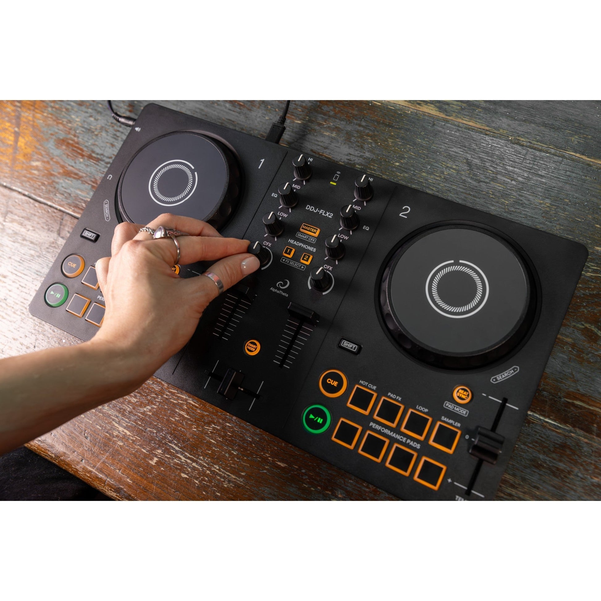  AlphaTheta DDJ-FLX2 Compact 2-Channel DJ Controller(Alphatheta Ddj Flx2 Compact 2 Channel Dj Controller)
