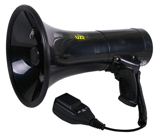  Uzi UZI-MP-50W Recordable 50 Watt Megaphone Black(Uzi Uzi Mp 50w Recordable 50 Watt Megaphone Black)