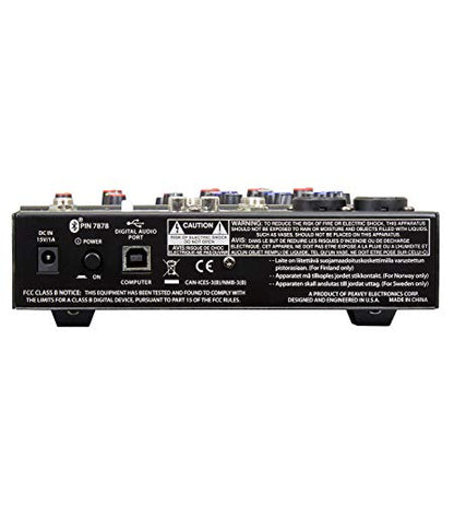  Peavey PV 6BT Compact 6 Channel Mixer With Bluetooth(Peavey Pv 6bt Compact 6 Channel Mixer With Bluetooth 1)