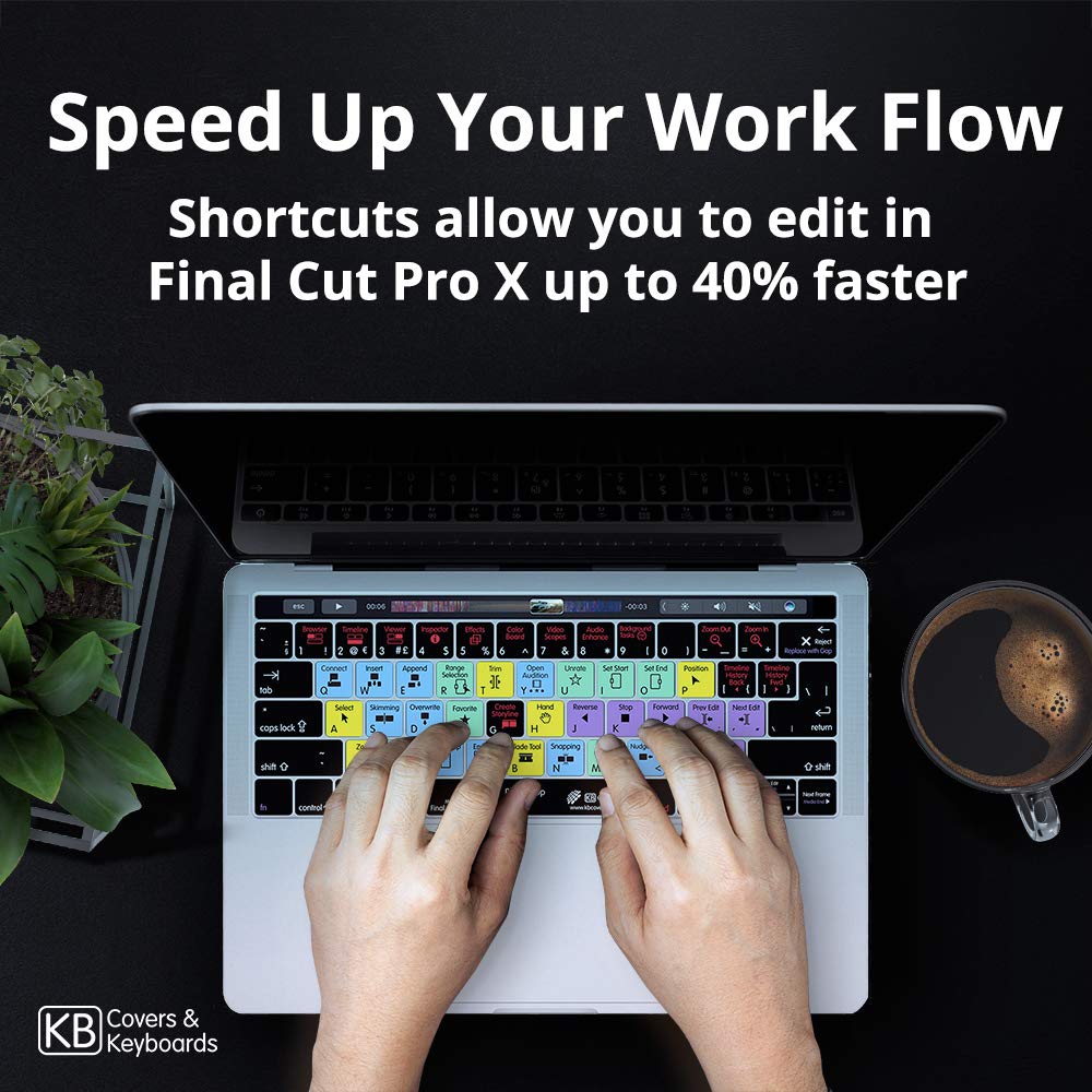 KB Covers Final Cut Pro X Keyboard Cover For MacBook/Air 13/Pro 2008+/Retina And Wireless(Kb Covers Fcpx M Cc 2 Final Cut Pro X Keyboard Cover For Macbook Air 13 Pro 2008 Retina And Wireless)