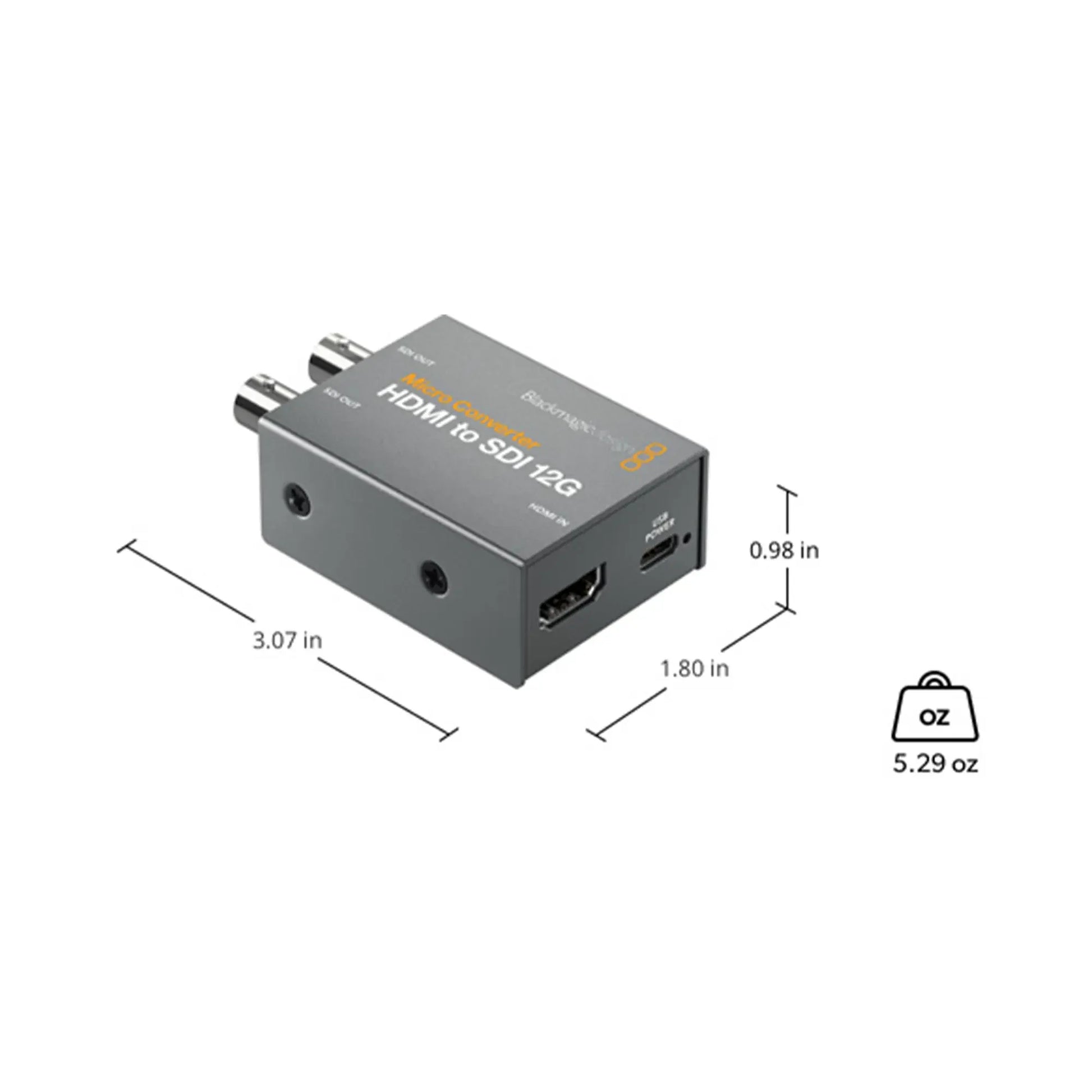  Blackmagic Design Micro Converter HDMI To SDI 12G(Blackmagic Design Micro Converter Hdmi To Sdi 12g)